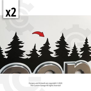 Quality Mountain Vinyl Decals for 2018-2025 JL
