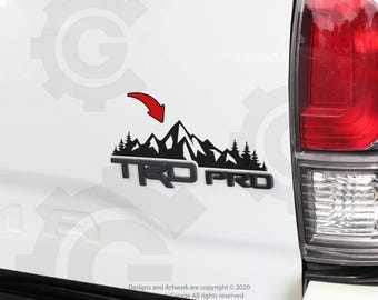 Mountain Vinyl Decals for 2016-2023 Tacoma Pro Badge