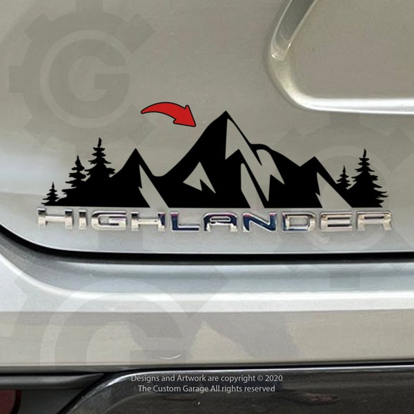 Mountain Decals for 2020-2023' Highlander