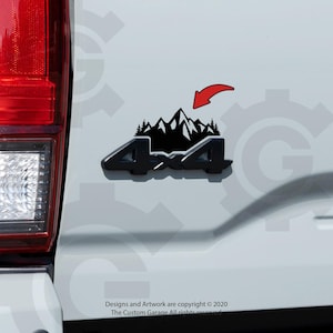Mountain Decals for 2016 - 2023 Tacoma 4x4 Badge