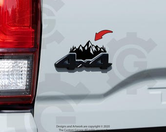 Mountain Decals for 2016 - 2023 Tacoma 4x4 Badge