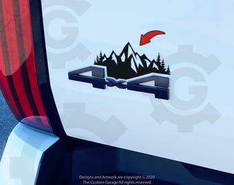 Mountain Decals for 2022 - 2026 Tundra 4x4 badge