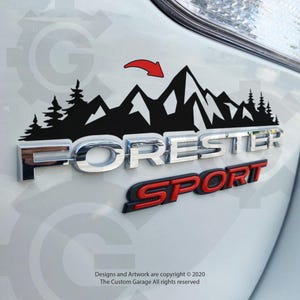 Mountain Decal for 2019-2024 Forester Badge