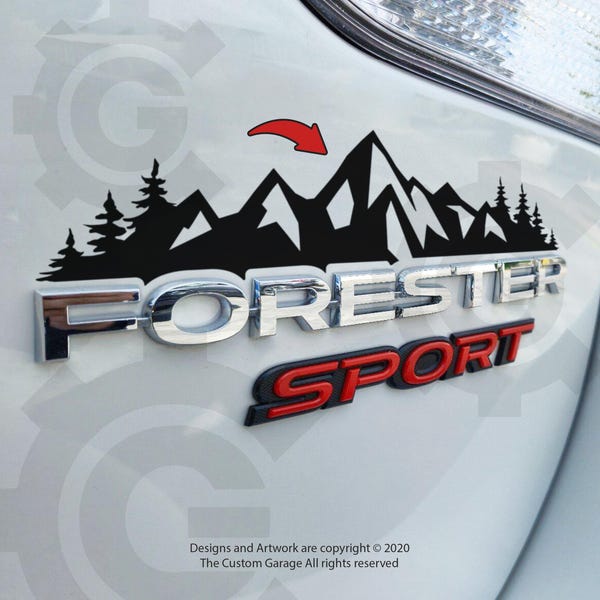 Mountain Decal for 2019-2024 Forester Badge
