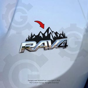 Mountain Decals for 2013-2018 RAV4 Badge