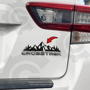 Mountain Decals for 2017-2023 Crosstrek Badge