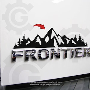 Mountain Decals for 2005-2021 Frontier Tailgate Badge