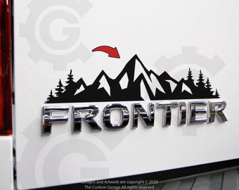 Mountain Decals for 2005-2021 Frontier Tailgate Badge