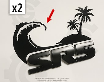 Beach, Wave Vinyl Decals for 2010-2024 4Runner SR5