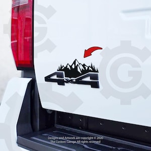Mountain Decals for 2024-2025 Tacoma 4x4 Badge