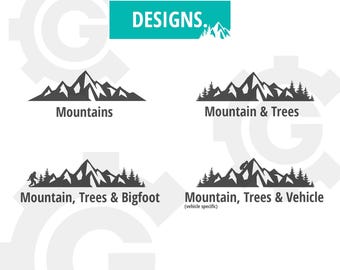 Overlay Mountain Decal for 2014-2019 FIT