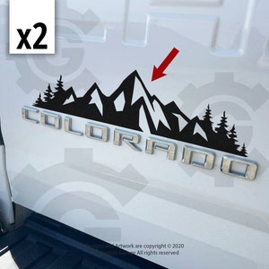 Mountain Decals for 2021-2022 Colorado Door Badge