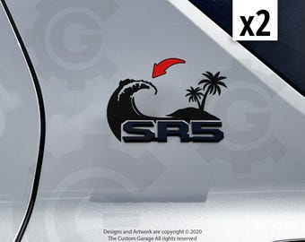 Beach Decals for 2025-2026 4Runner SR5 Pillar Badge