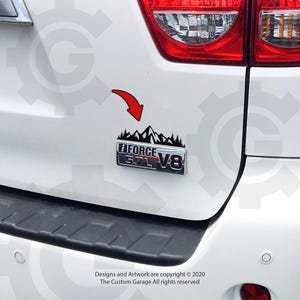 Mountain Vinyl Decals for 2008-2017 Sequoia iforce badge