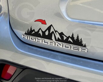 Mountain Decals for 2020-2023' Highlander