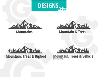 Mountain Decal for 2015-2023 Ridgeline Tailgate