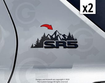 Mountain Decals for 2025-2026 4Runner SR5 Pillar Badge