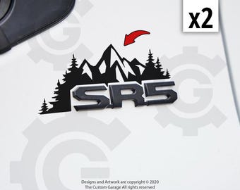 Mountain Decal for 2024-2026 Tacoma SR5 Pillar badge Offroad sport