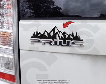 Mountain Decal for 2010-2015 Prius badge