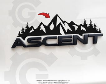 Mountain Decal for 2019-2025 Ascent Badge