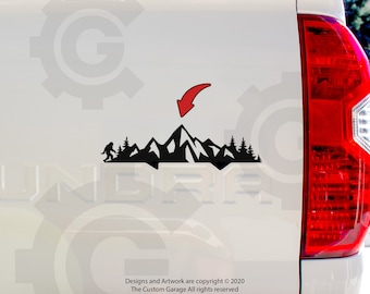 Mountain Tailgate Vinyl Decal for Tundra (2014-2021)