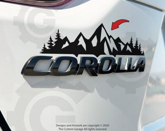 Mountain Decals for 2020-2025 Corolla Sedan