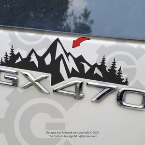 Mountain Vinyl Decal for GX470 (2003-2009)