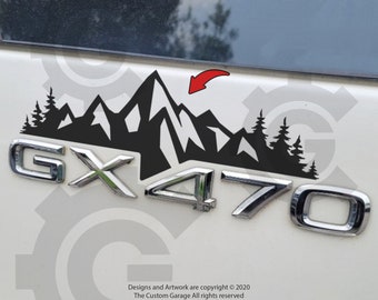 Mountain Vinyl Decal for GX470 (2003-2009)