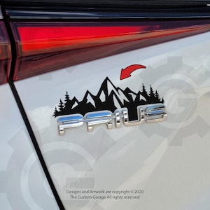 Mountain Decal for 2016-2022 Prius Badge