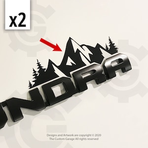 Mountain Decals for 2014-2024 Tundra Door Badge