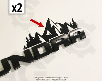 Mountain Decals for 2014-2024 Tundra Door Badge
