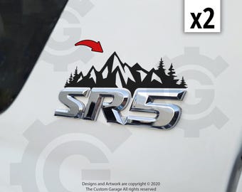 Mountain Vinyl Decals for 2000-2007 Sequoia SR5 Badge
