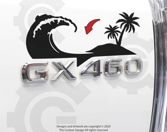 Beach Decals for 2010-2023 GX460 Badge