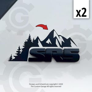 Premium Quality Mountain Decals for 2010-2024 4Runner SR5 Badge