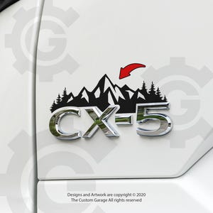 Mountain Decal for 2020-2025 CX5 Badge