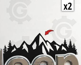 Mountain Vinyl Decals for 2018-2026 JL