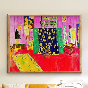 Henri Matisse Pink Studio | Fauvism Painting | Colorful Modern Art Print | Abstract Art Print | Printable Wall Art | Digital Download
