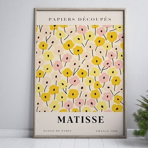 Flower Market, Matisse Wall Art, Flower Market Print, Matisse Print, Henri Matisse Papiers Decoupes, Digital Download, Exhibition Poster