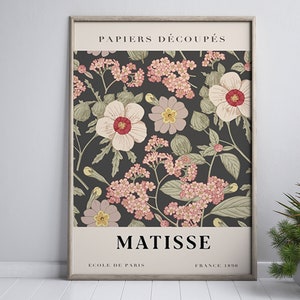 Flower Market Print Matisse, Flower Market,Matisse, Matisse Wall Art, Henri Matisse Papiers Decoupes,Digital Download, Exhibition Poster image 1