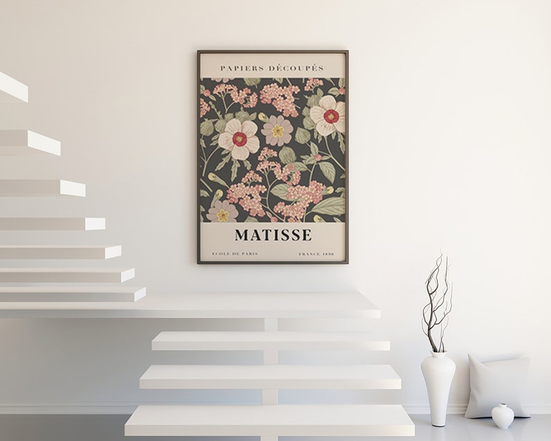 Flower Market Print Matisse, Flower Market,Matisse, Matisse Wall Art, Henri Matisse Papiers Decoupes,Digital Download, Exhibition Poster image 4