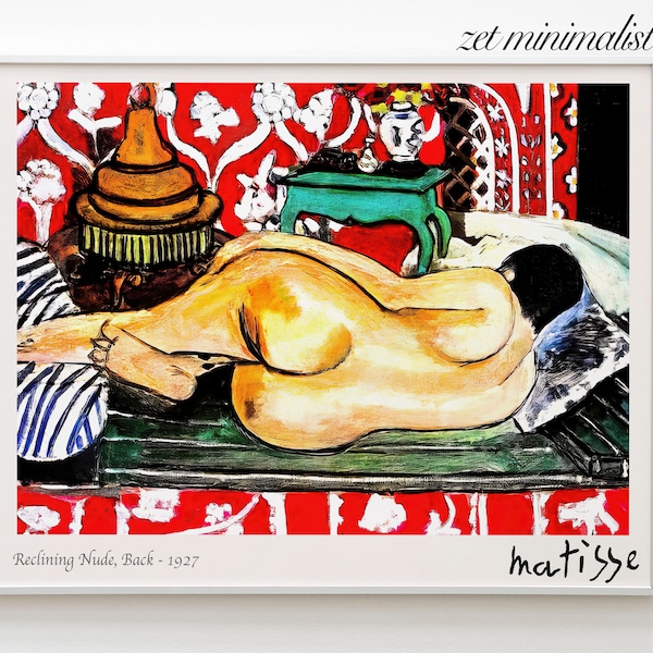 Matisse Print Download, Expressionism, Fauvism, Orientalism Painting, Pointillism, Post Impressionism, Digital Download, Printable Wall Art