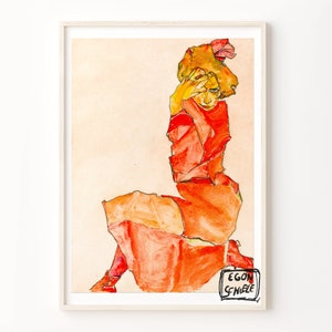 Egon Schiele Exhibition Poster ,Printable, Poster Prints Download, Retro Art, Digital , Vintage, Reproduction, Gallery Wall Decor