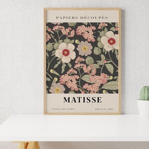 Flower Market Print Matisse, Flower Market,Matisse, Matisse Wall Art, Henri Matisse Papiers Decoupes,Digital Download, Exhibition Poster image 2