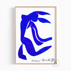 Matisse Blue Woman, Matisse Following Hair Art Print, Henri Matisse Nu Bleu, Matisse Art Poster, Henri Matisse, Home Decor Wall Art