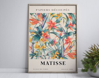 Matisse Print,Henri Matisse Print Download,Flower Market,Flower Market Poster,Matisse Papier Decoupes,Digital Download,Printable Wall Art