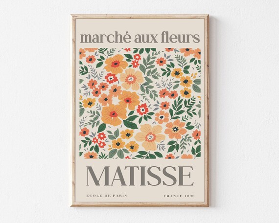 Henri Matisse Flower Market Colorful Poster