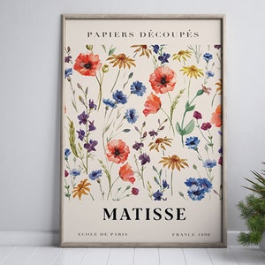 Flower Market Print Matisse, Flower Market, Matisse, Matisse Wall Art, Henri Matisse Papiers Decoupes,Digital Download,Exhibition Poster