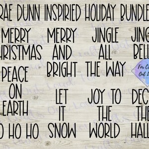 休日、秋、ハロウィーン、クリスマスの単語 / フレーズ / 格言 SVG / SVG スーパー バンドル / Rae Dunn にインスパイアされた SVG バンドル