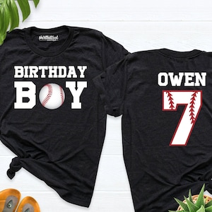 Baseball Birthday shirt, Boy birthday shirt, baseball birthday party shirt, Custom Age name Birthday Shirt, personalized birthday boy shirts
