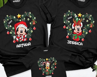 Disney Christmas Family shirts, 2026 Disney trip Christmas tshirt, Custom Disney Christmas tee, Matching Christmas tee, Holiday Disney Shirt